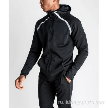 Мужчины активные носить полную Zip теплые спортивные спортивные